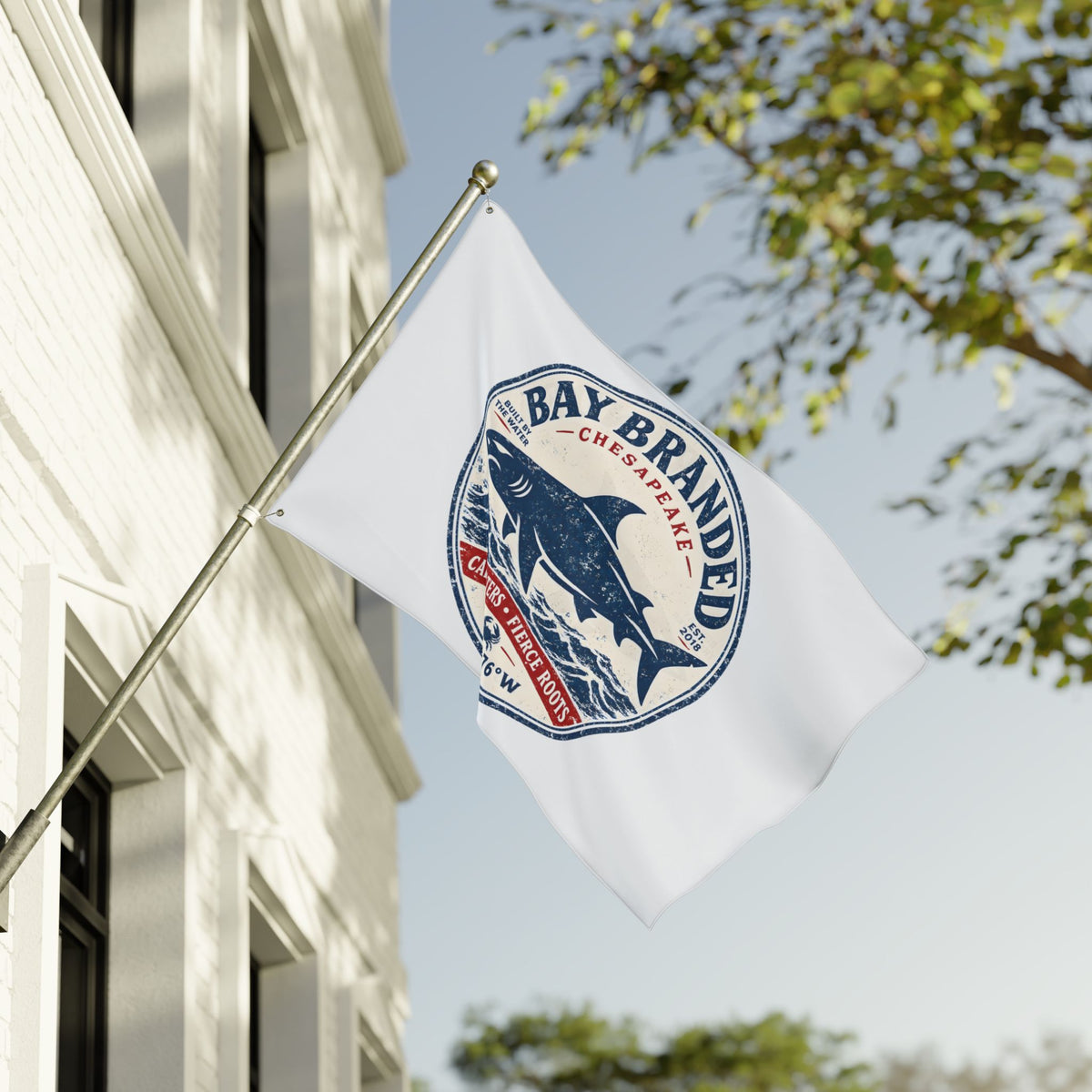 Calm Waters Fierce Roots Flag