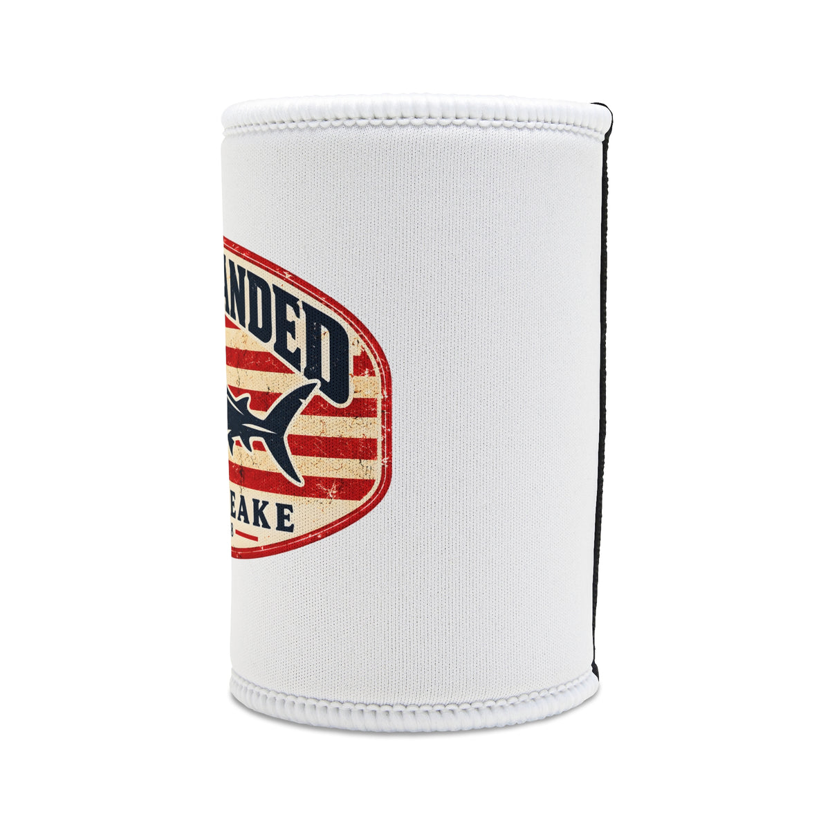 American Flag Megalodon Can Koozie