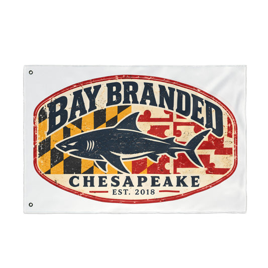 Chesapeake Megalodon Bay Branded Flag