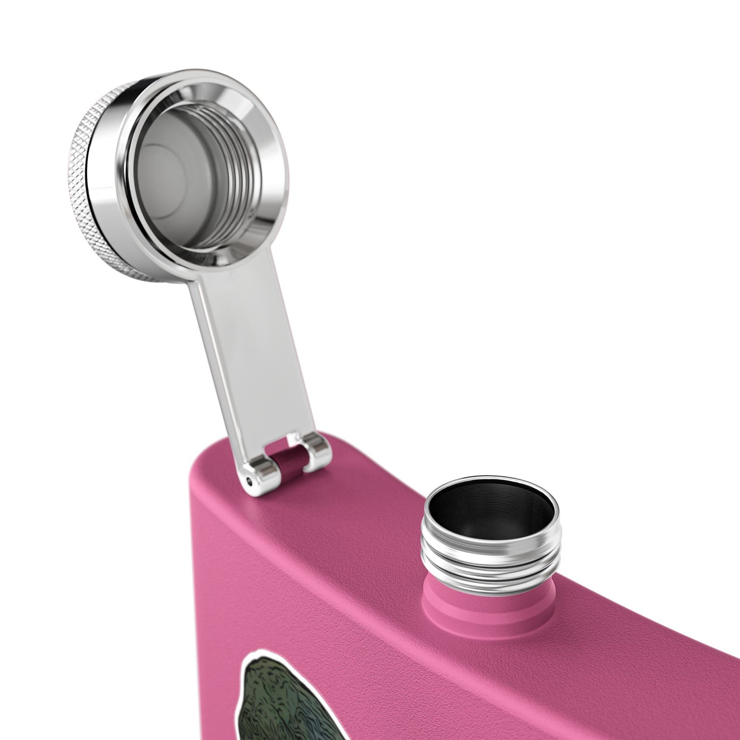 Bay Branded Megalodon Logo Flask - 6oz Stainless Steel Flask