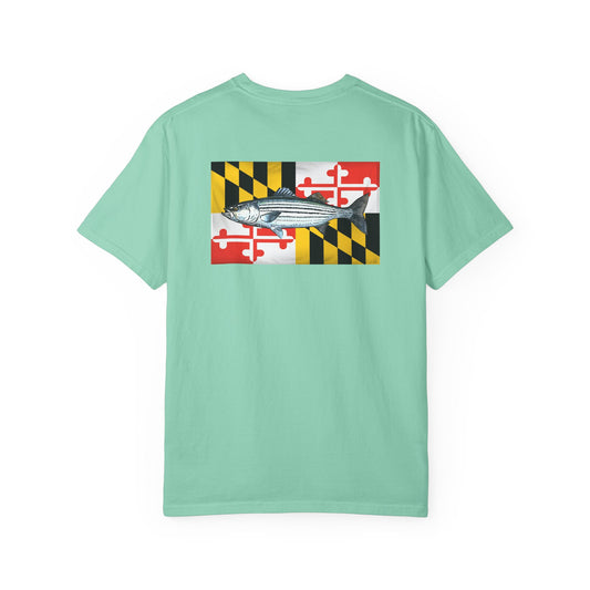Maryland Flag Striped Bass T-Shirt
