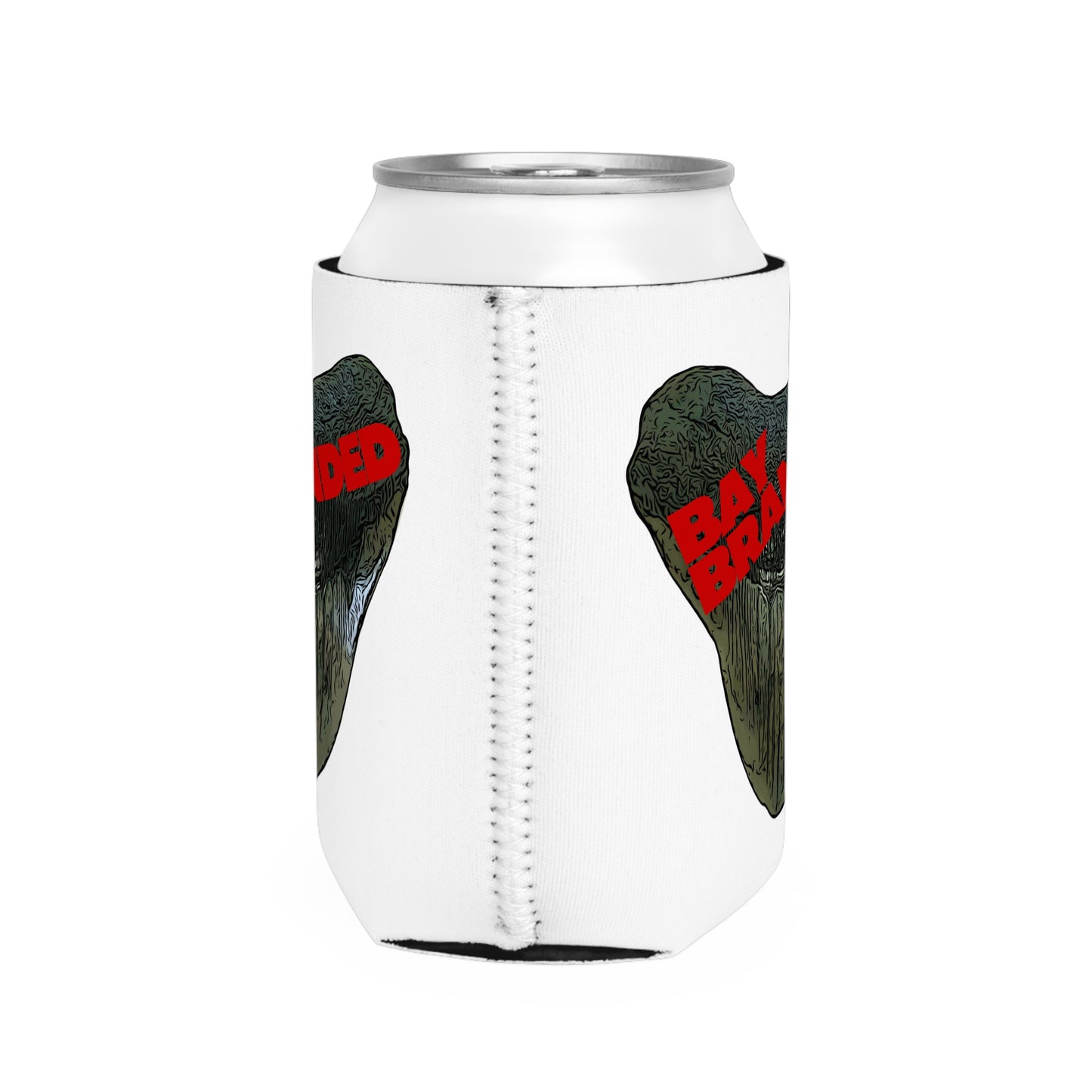 Bay Branded Logo Can Cooler Sleeve - Red
