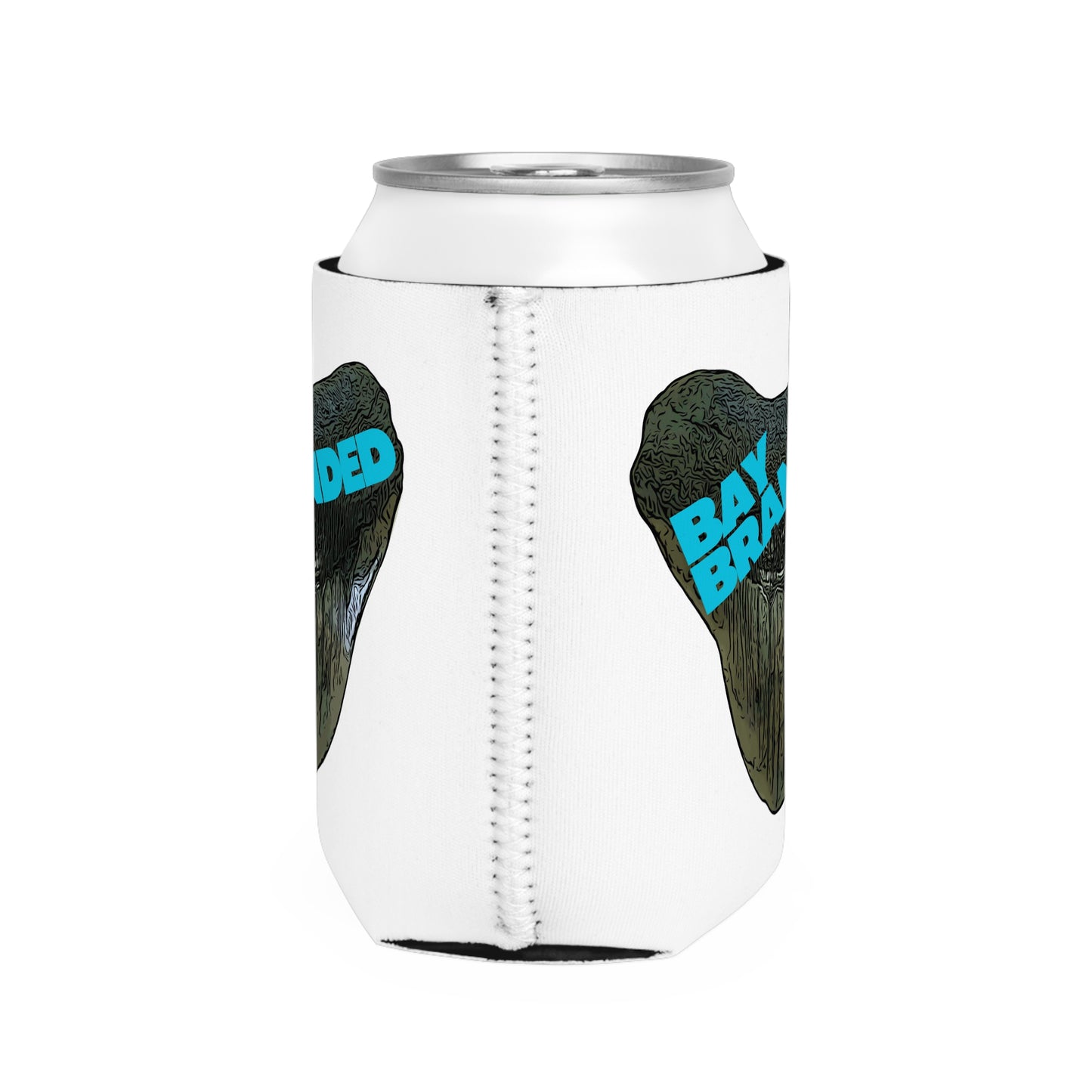 Bay Branded Logo Can Cooler Sleeve - Blue