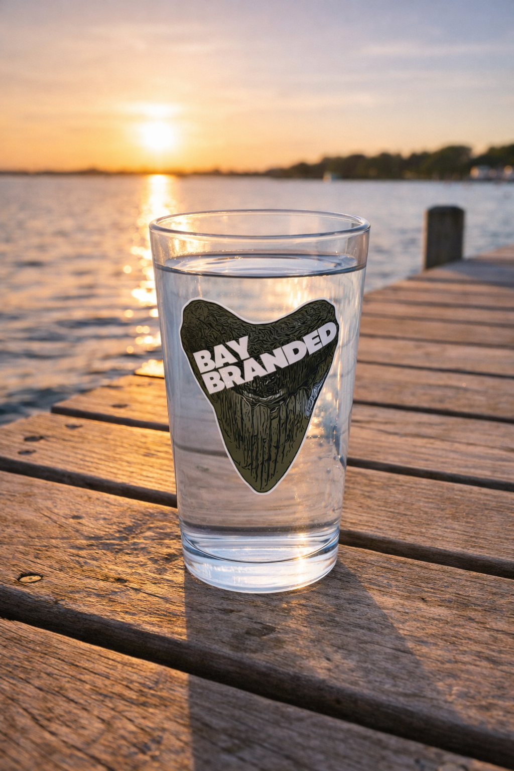 Bay Branded Glass - 16oz