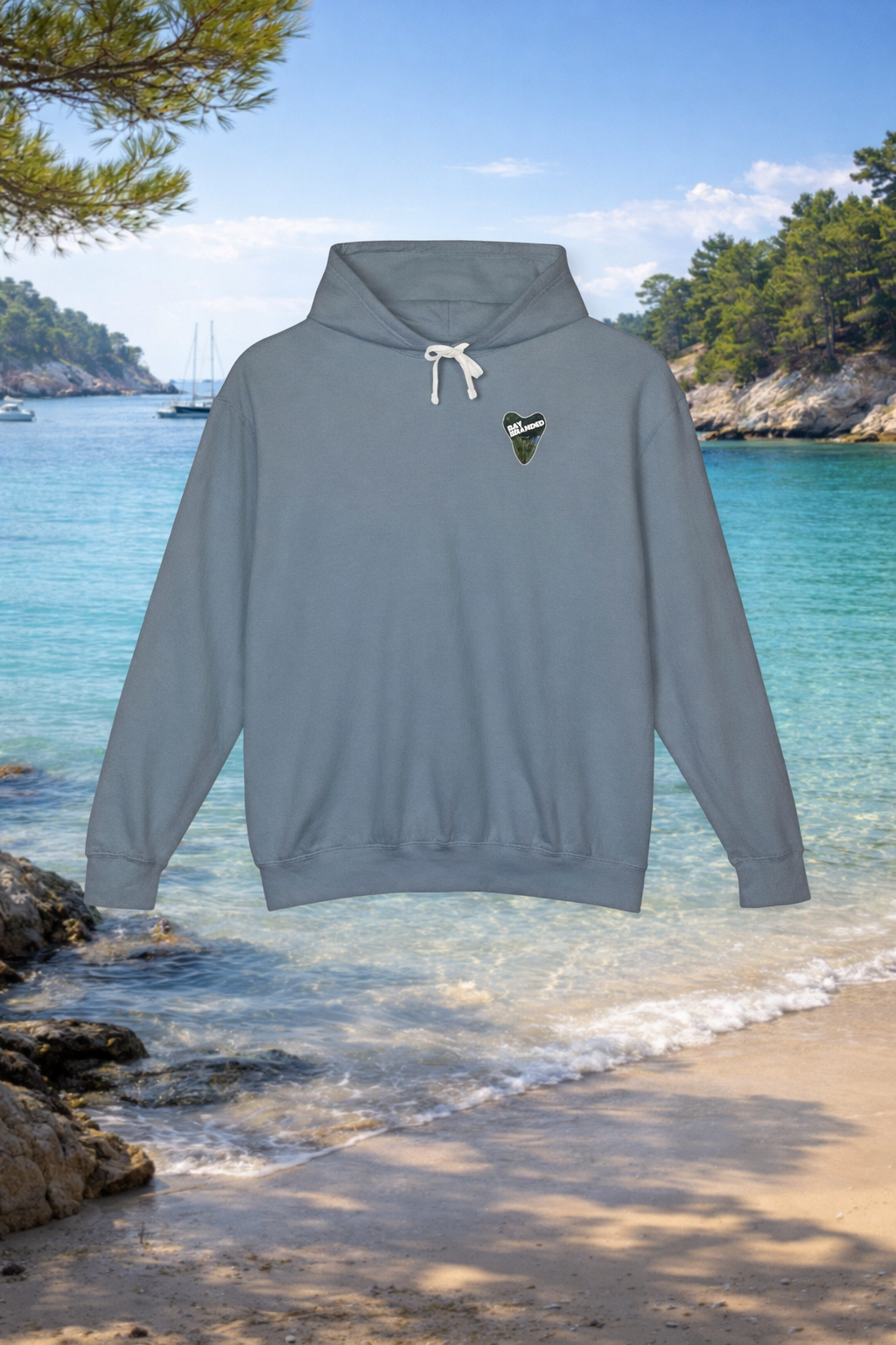 Lightweight Bay Branded Hoodie - Front Only
