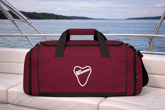 Megalodon Outline Logo Gym Bag — Athletic Duffel