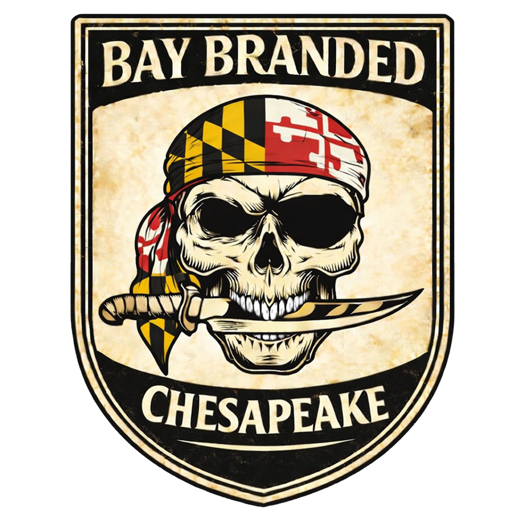 Bay Branded Maryland Bandanna Pirate Sticker