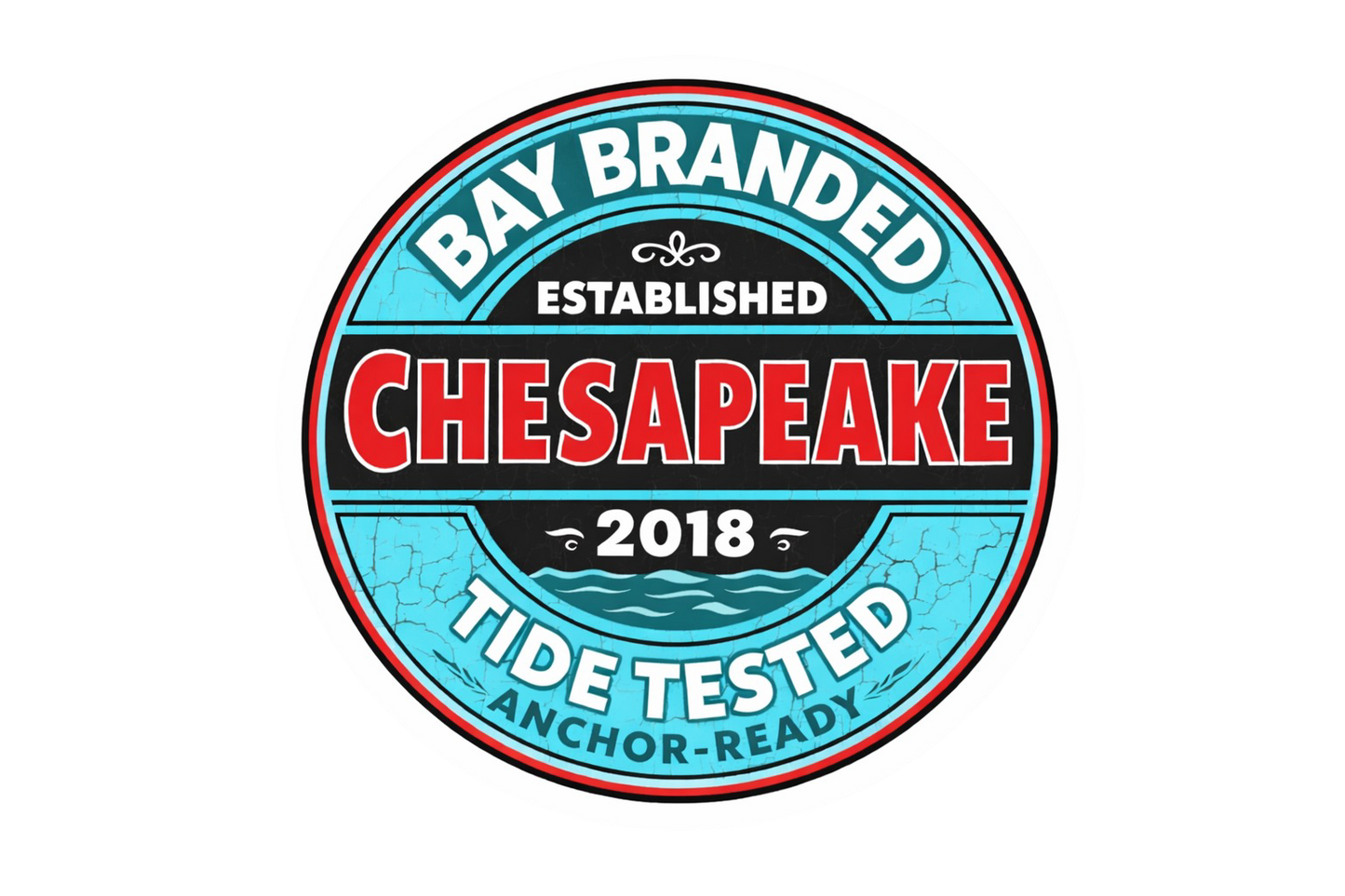 Bay Branded Tide Tested Sticker