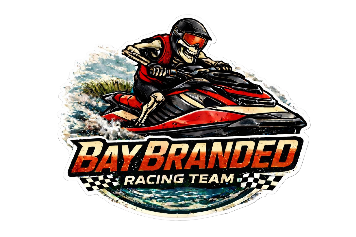 Bay Branded Racing Team - Red Sticker