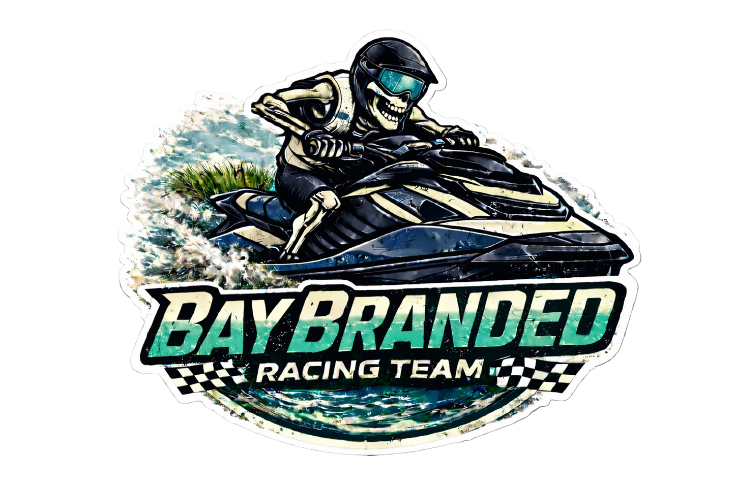 Bay Branded Racing Team - Navy Sticker