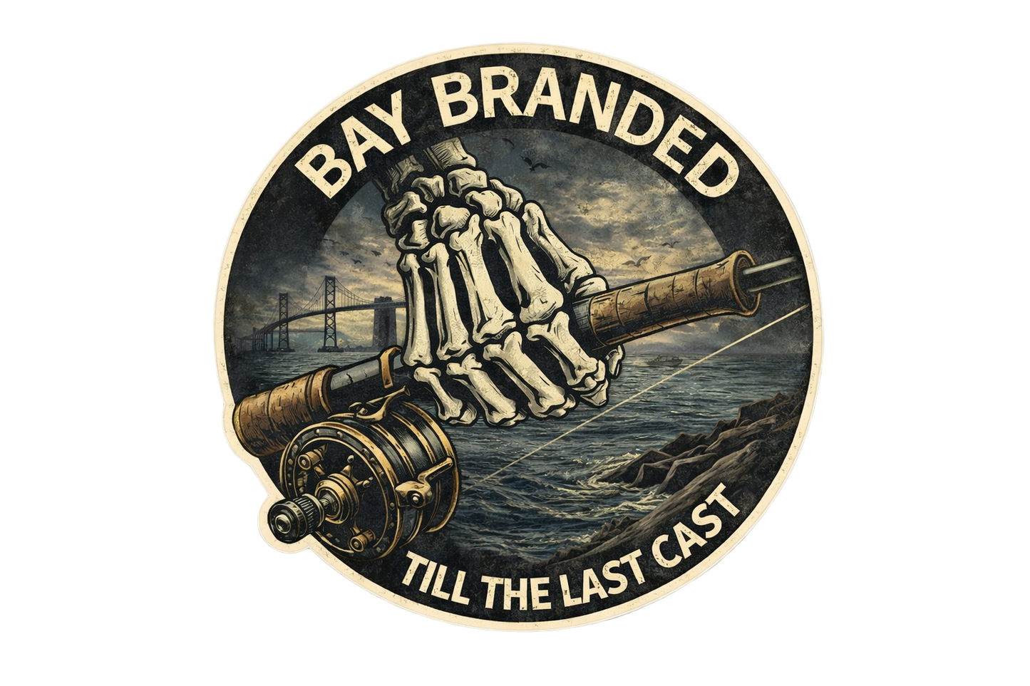 Bay Branded Last Cast Sticker
