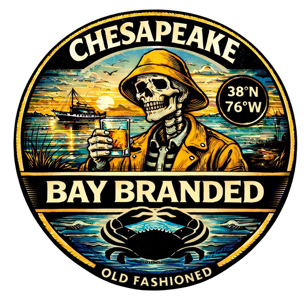 Bay Branded Old Fashioned Sticker