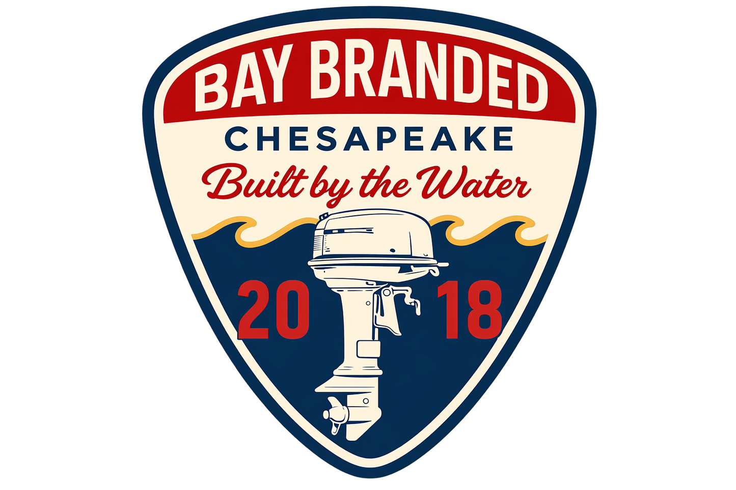 Bay Branded Outboard Sticker