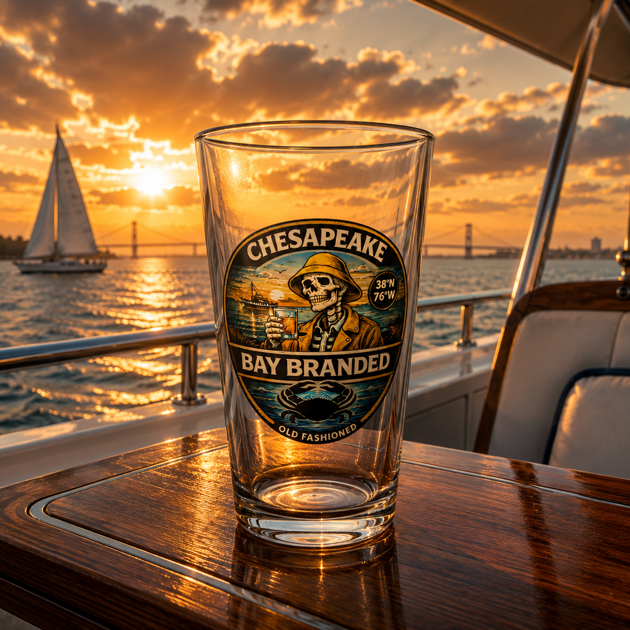 Bay Branded Old Fashioned Glass - 16oz