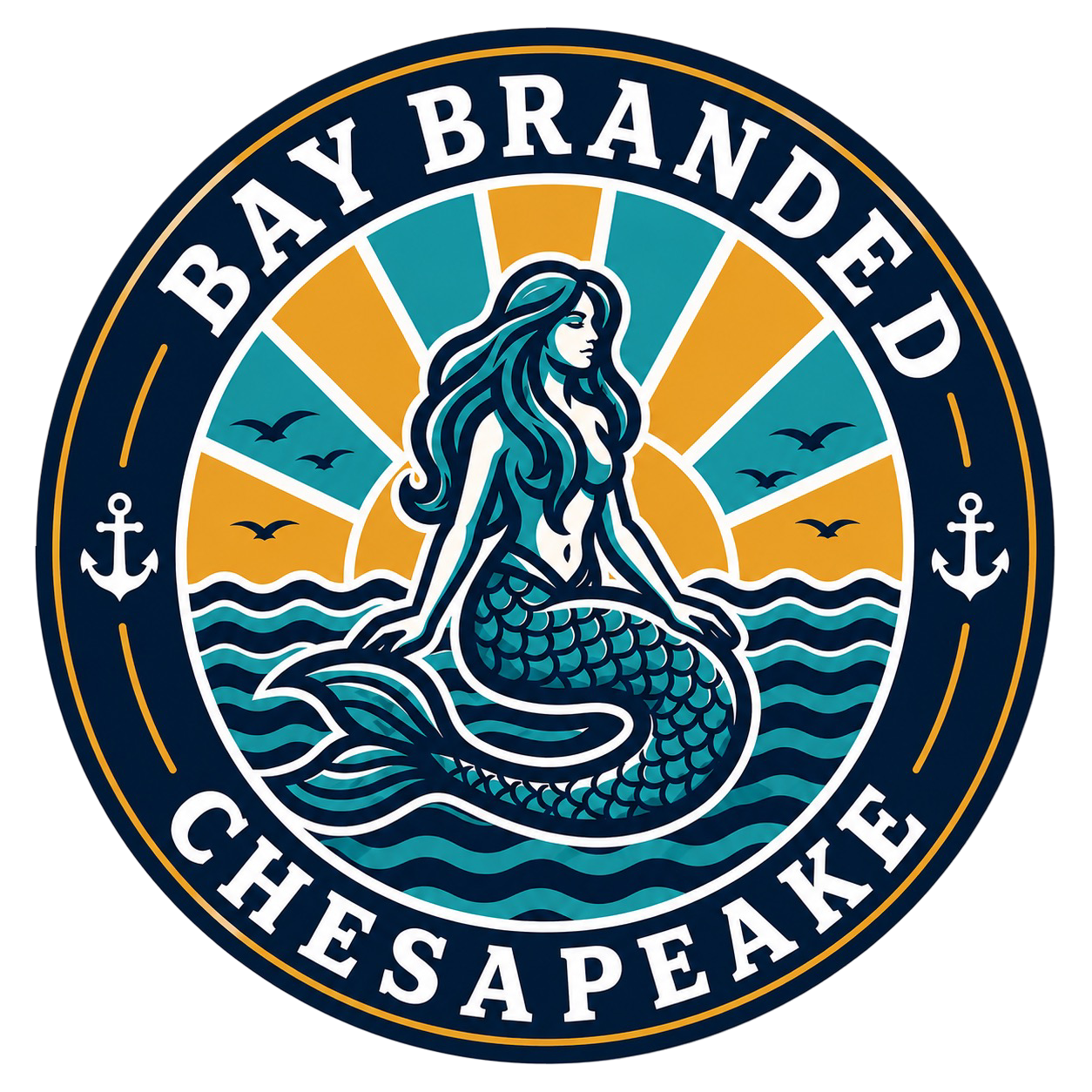 Bay Branded Mermaid Sticker