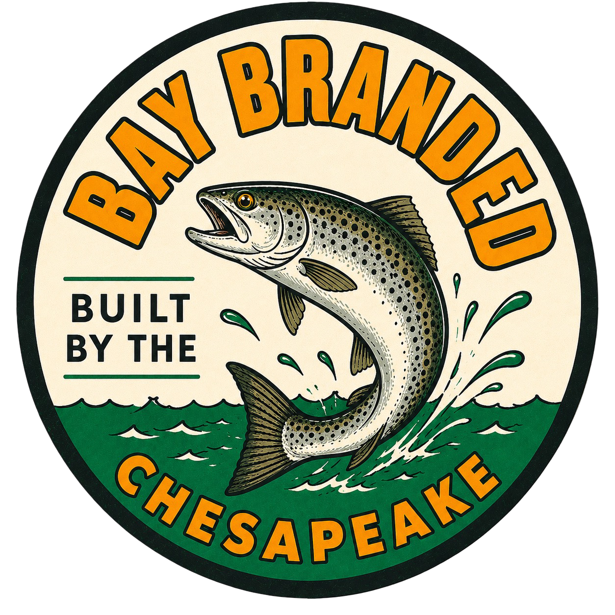 Bay Branded Built by the Chesapeake Sticker