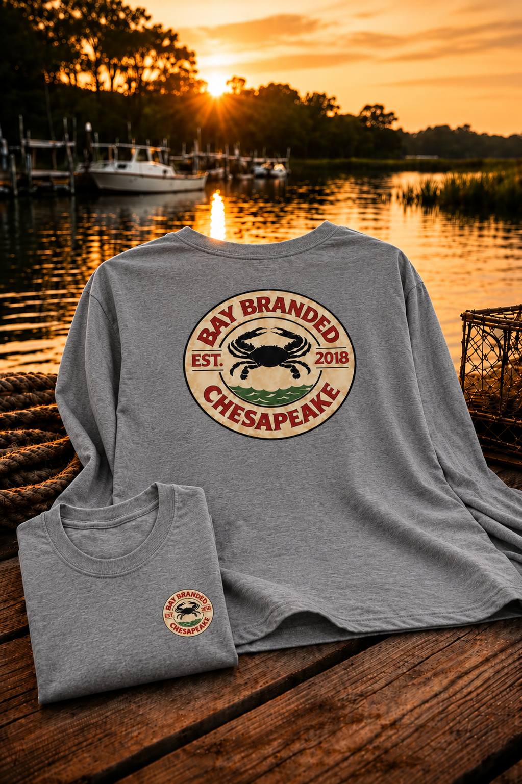 Chesapeake Crab Long Shirt