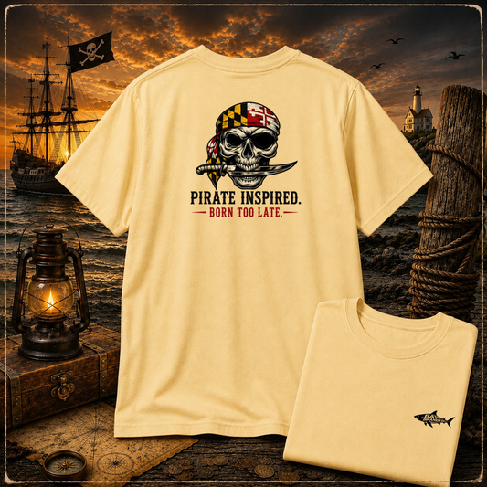 Born Too Late Maryland Pirate T-Shirt