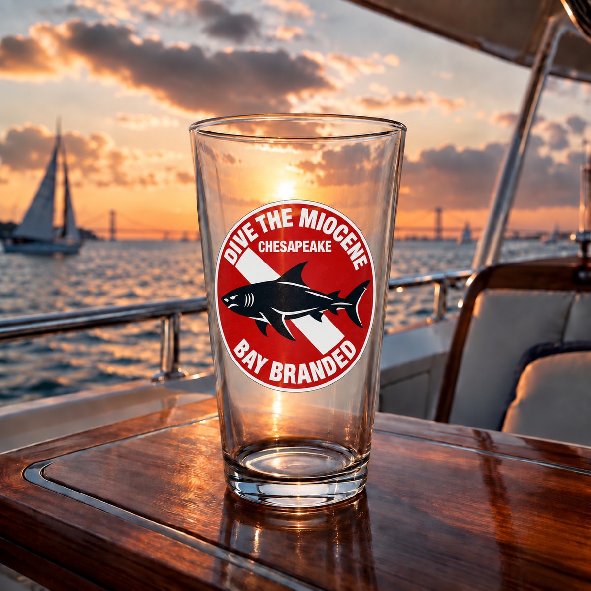 Dive the Miocene Glass - 16oz