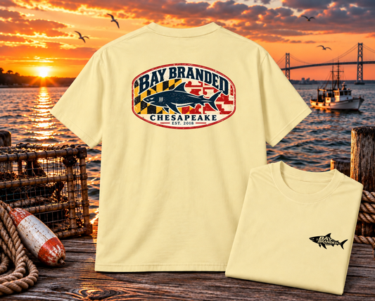 Maryland Flag Megalodon T-Shirt