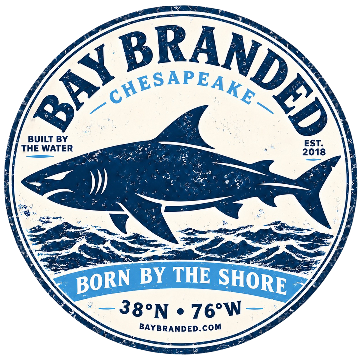 Born by the Shore Sticker