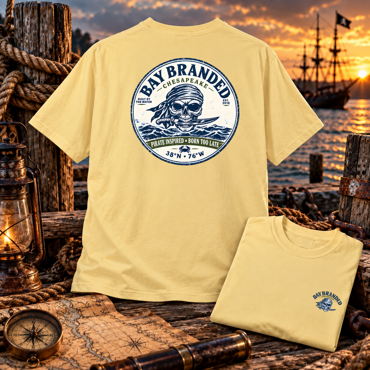 Pirate Inspired Born Too Late T-Shirt