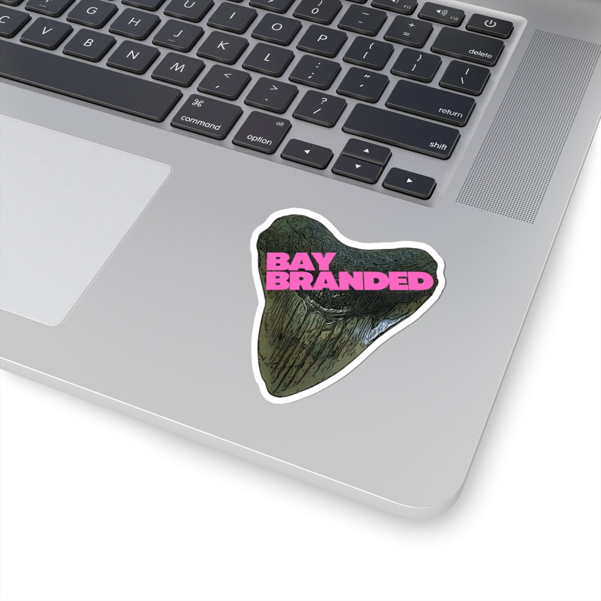 Bay Branded Logo Sticker — Neon Pink