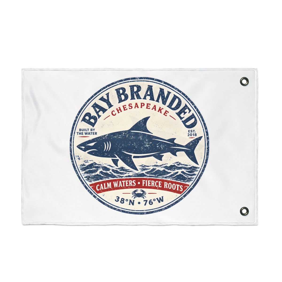 Calm Waters Fierce Roots Flag