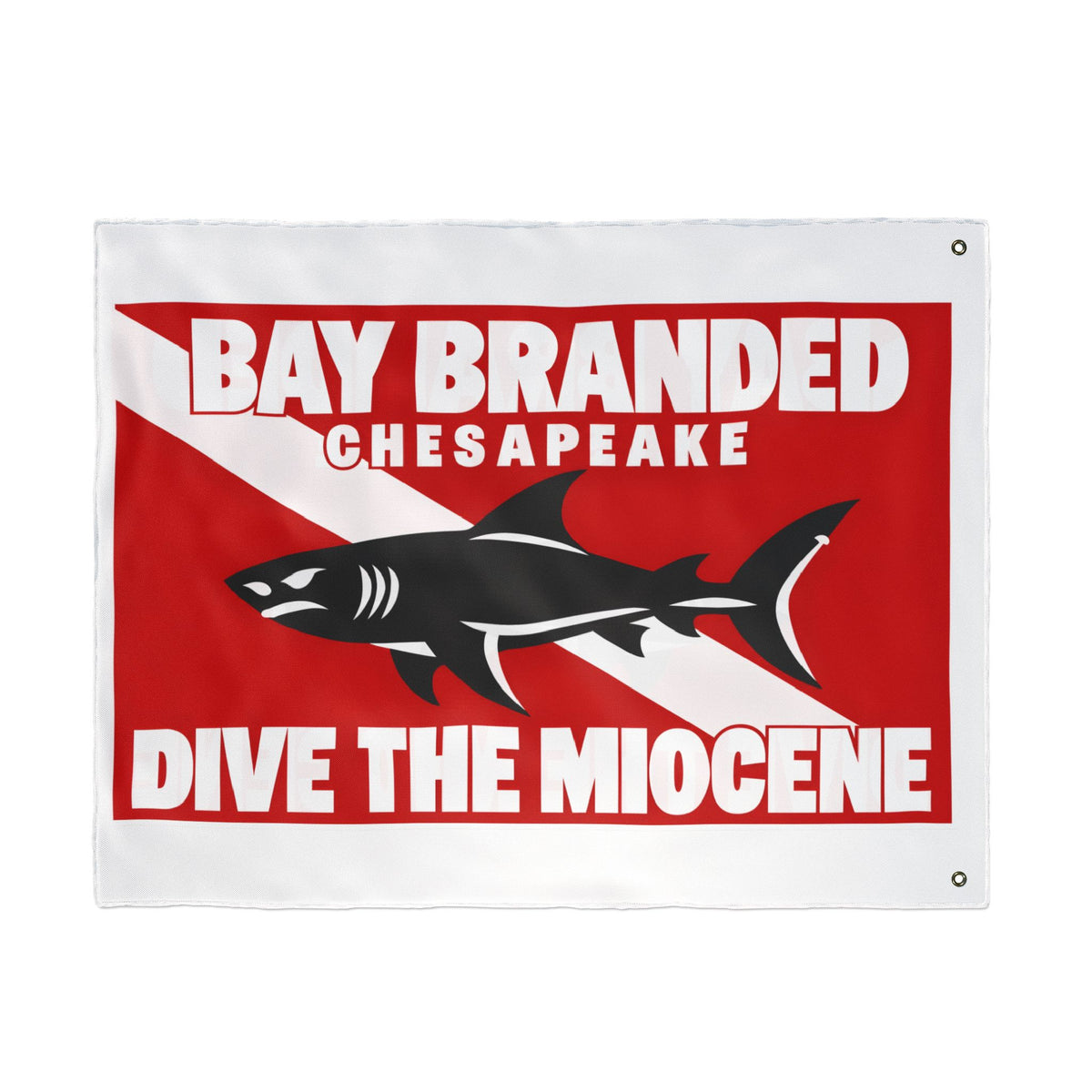 Dive the Miocene Rectangle Flag