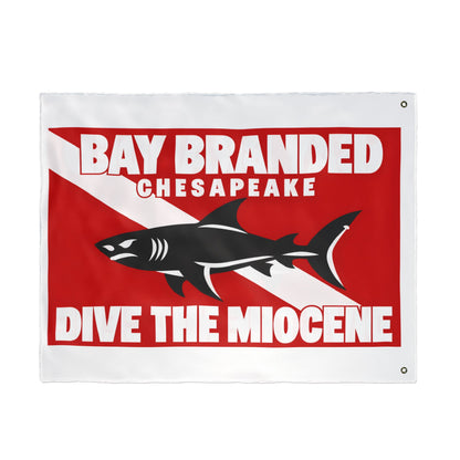 Dive the Miocene Rectangle Flag