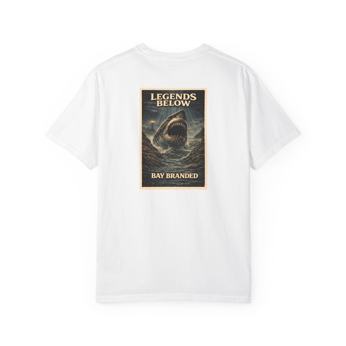 Bay Branded T-Shirt — Legends Below Megalodon