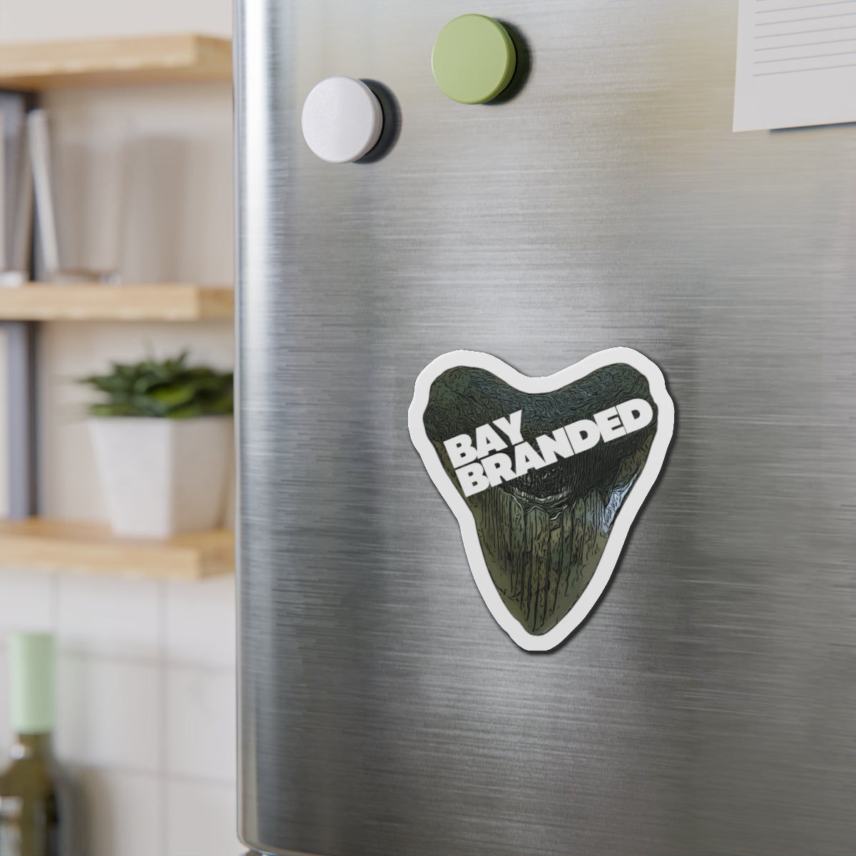 Bay Branded Magnet — White