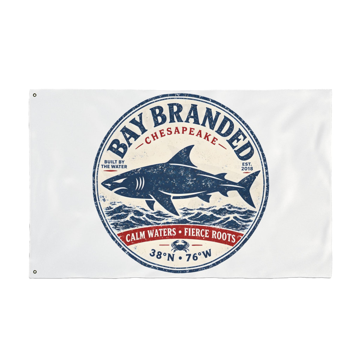 Calm Waters Fierce Roots Flag