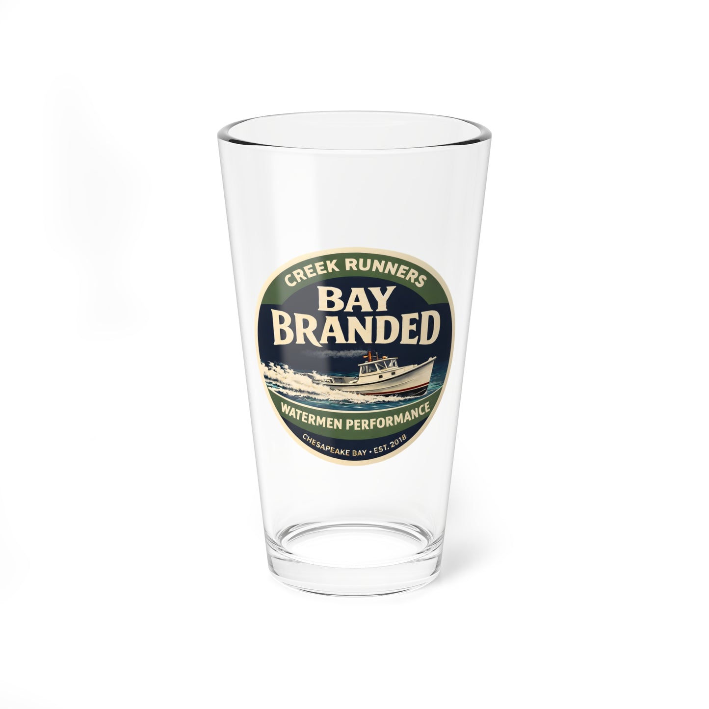 Bay Branded Creek Runners Glass - 16oz