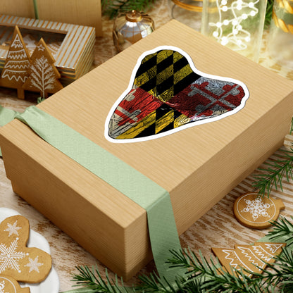 Megalodon Maryland Flag Sticker