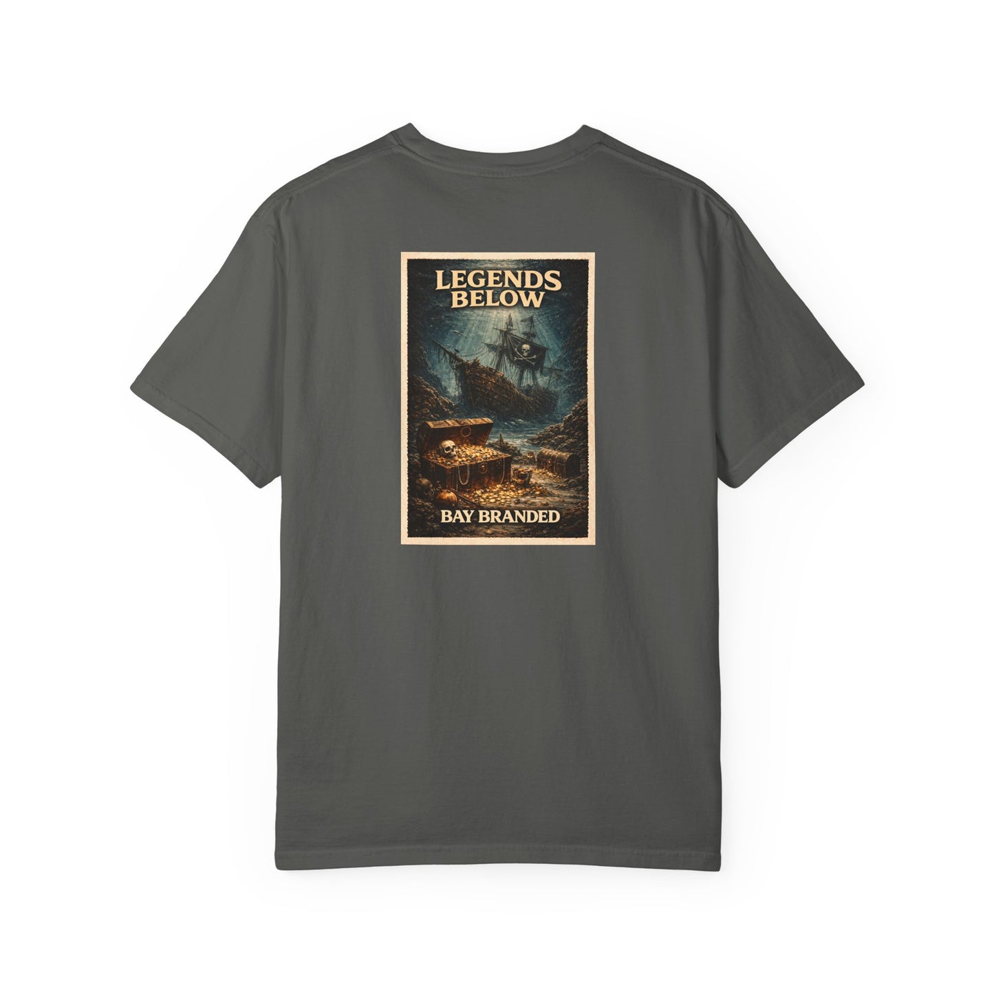 Bay Branded T-Shirt — Legends Below Pirate Wreck