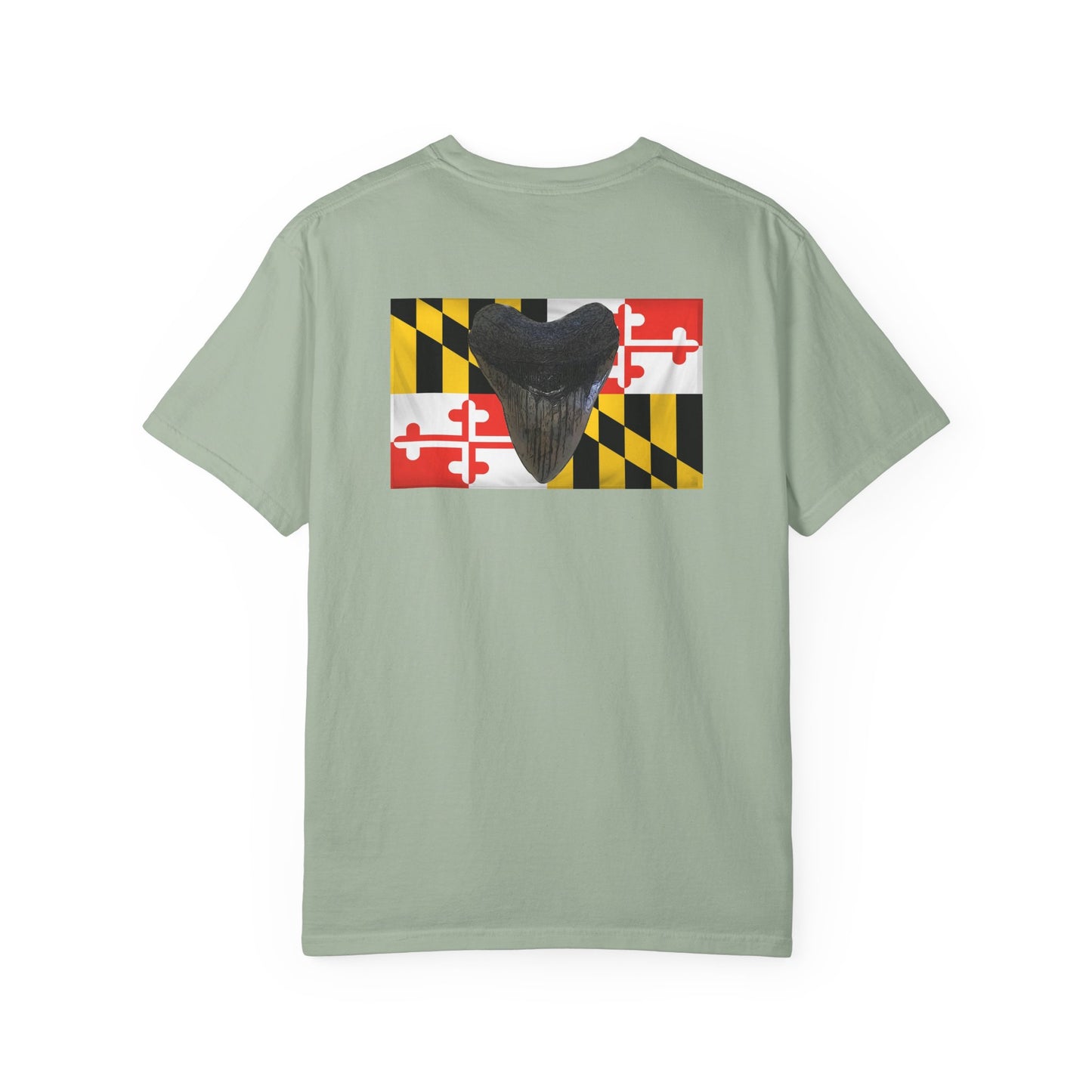 Maryland Flag Meglodon Sharkstooth T-Shirt