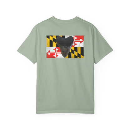Maryland Flag Meglodon Sharkstooth T-Shirt