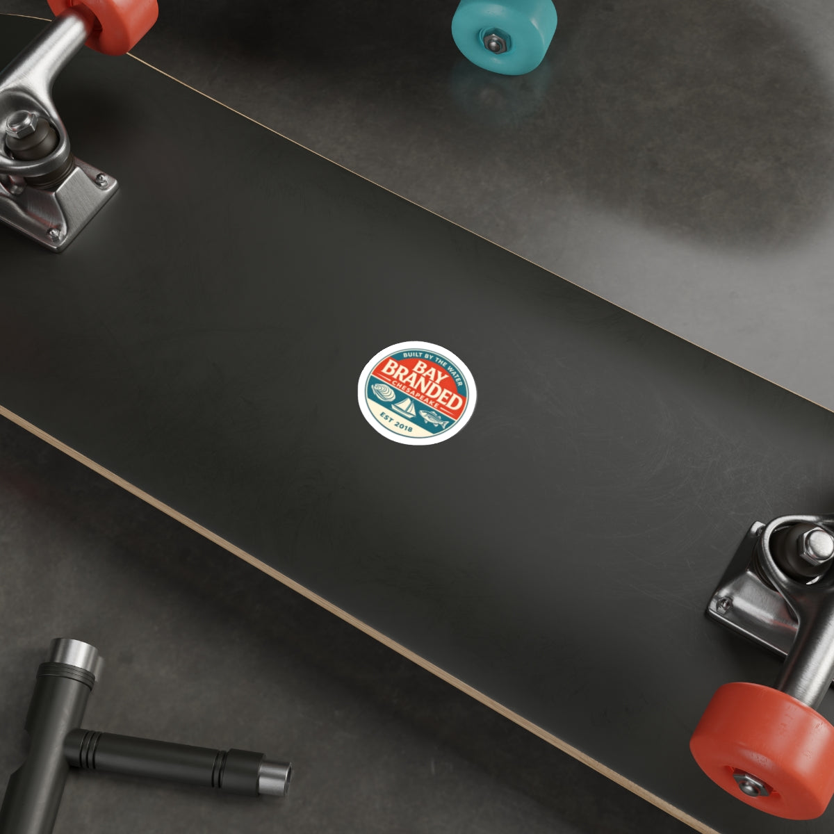 Bay Branded Built by the Water Sticker