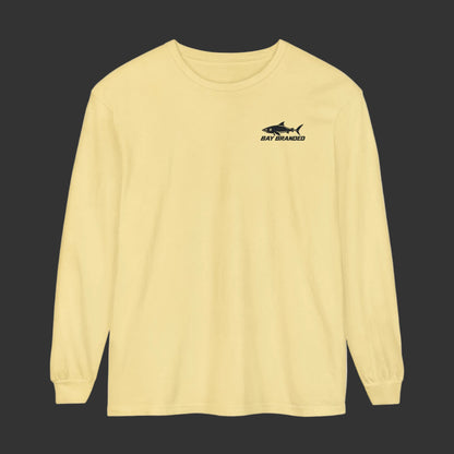 Megalodon Shark Bay Branded Logo Long Shirt