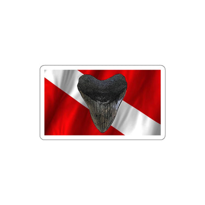 Bay Branded Dive Flag Sticker - Megalodon Tooth