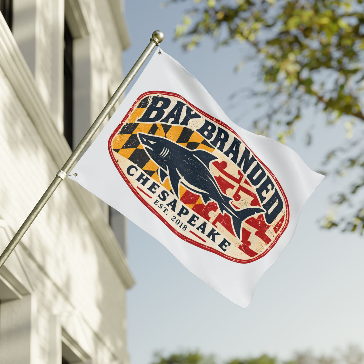 Chesapeake Megalodon Bay Branded Flag
