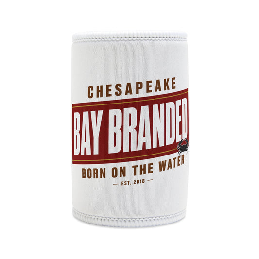 Red Banner Can Koozie