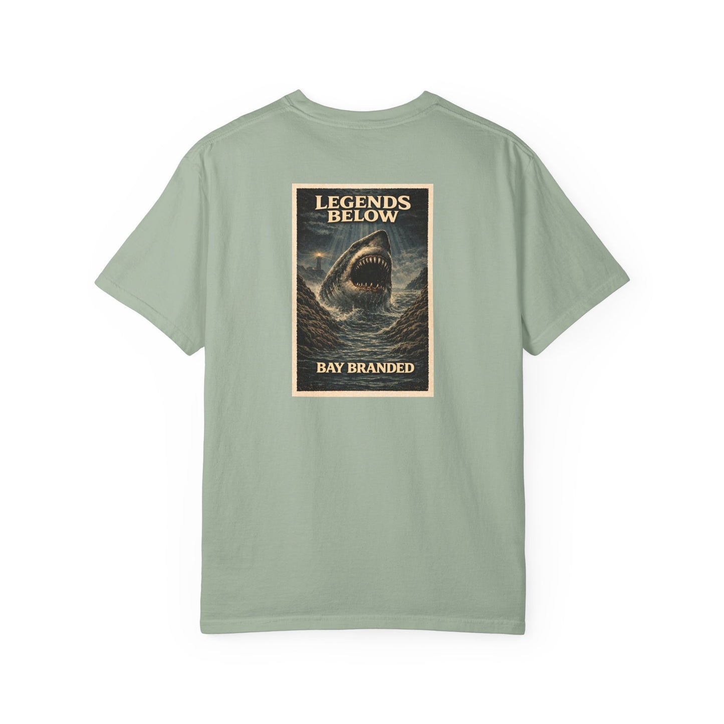 Bay Branded T-Shirt — Legends Below Megalodon