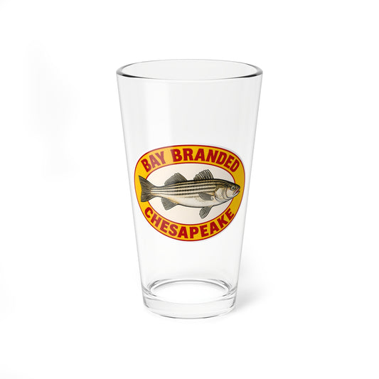 Bay Branded Rockfish Glass - 16oz