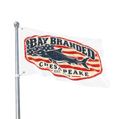 American Megalodon Bay Branded Flag