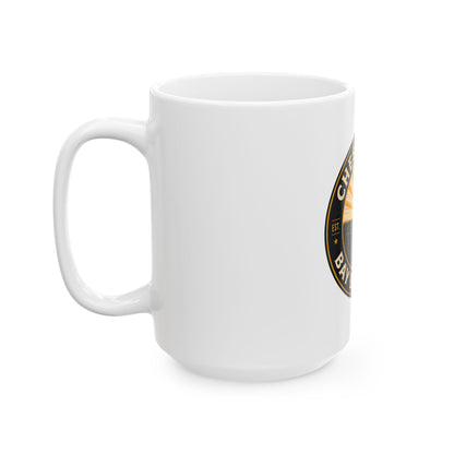 Chesapeake Bay Branded Ceramic Mug — Nautical Sunrise Coffee Cup