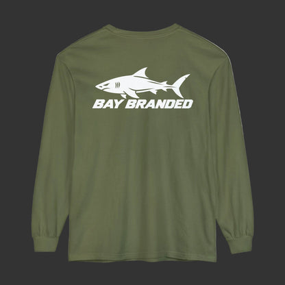Megalodon Shark Bay Branded Logo Long Shirt