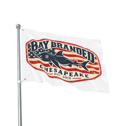American Megalodon Bay Branded Flag