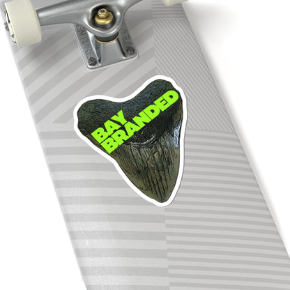 Bay Branded Logo Sticker — Neon Green